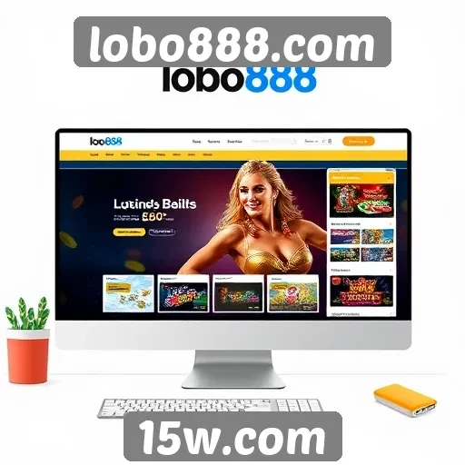 novidades no design do site lobo888.com atraem visitantes